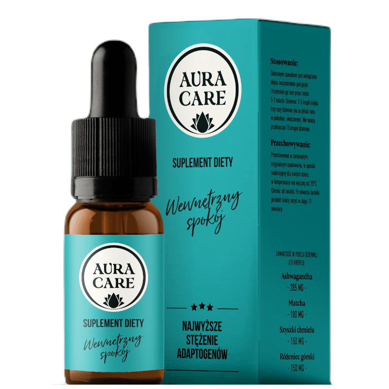 Wewnętrzny spokój AURA CARE - Wsparcie równowagi emocjonalnej - 10ml, około 300 kropli