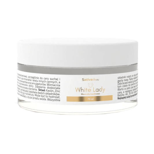 White lady Sativa Life - Maseczka kaolinowa - 75 ml