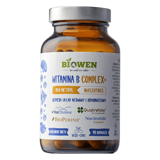 Witamina B Complex + Biowen - Wsparcie układu nerwowego - 90 kapsułek