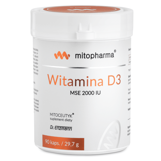 Witamina D3 MSE Mitopharma - Wsparcie organizmu - 90 kapsułek