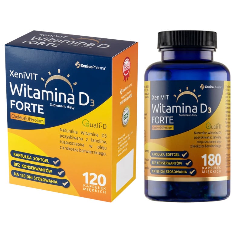 XeniVIT Witamina D 4000 Xenico Pharma (Opakowanie: 120-kapsulek)
