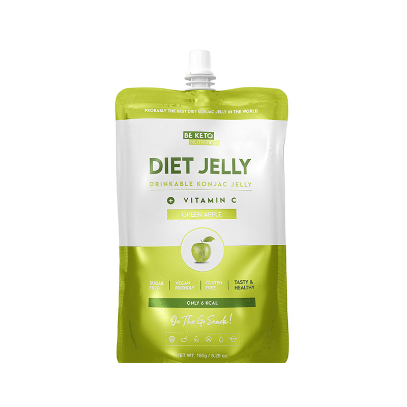 Galaretka Dietetyczna Konjac BeKeto - W czterech różnych smakach - 150 g (Smak: dzika-malina)