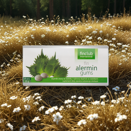 Alermin Finclub - Gumy do żucia z Perillą - 10 gum