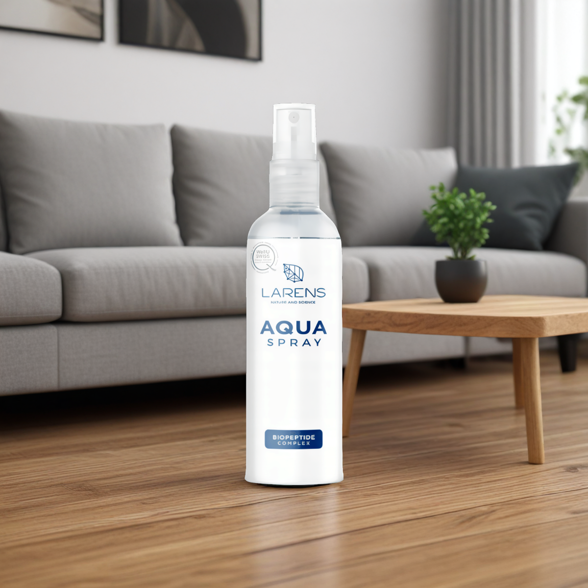 Aqua Spray LARENS WellU - Lekka nawilżająco-odświeżająca mgiełka peptydowa w sprayu - 100 ml 