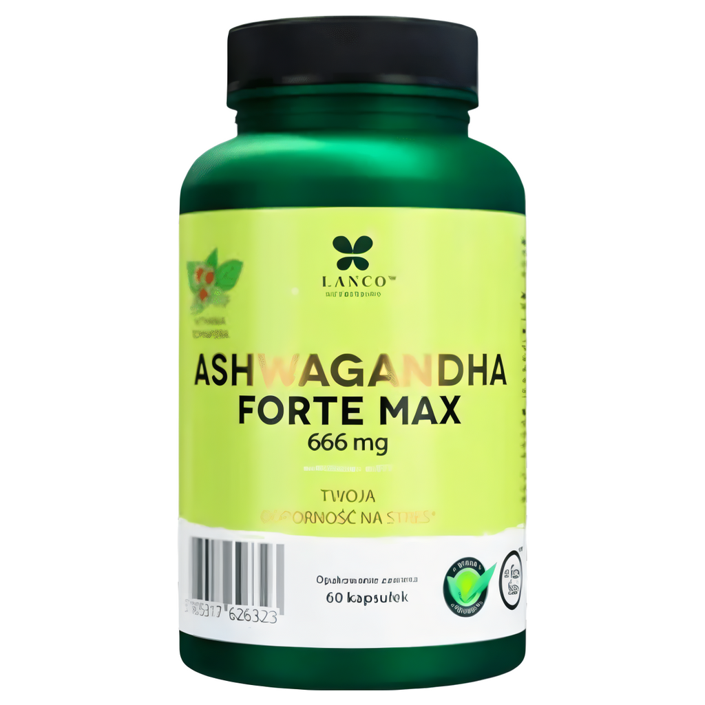 Ashwagandha forte Lanco - Wsparcie organizmu - 60 kapsułek