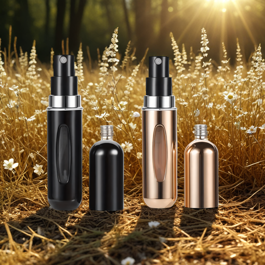 Atomizer podróżny na perfumy - 5ml czarny lub złoty - 1 sztuka (Kolor: zloty)