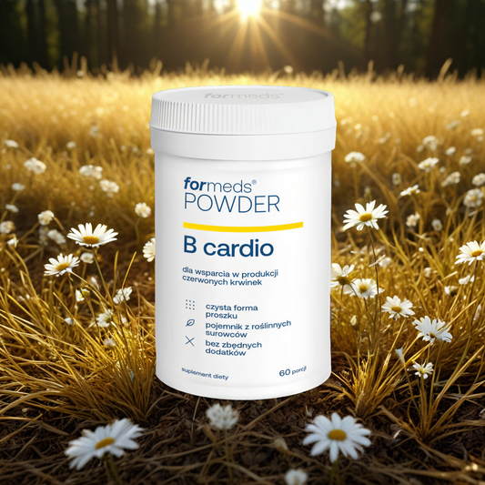 B cardio Powder Formeds - Wsparcie produkcji czerwonych krwinek - 60 porcji