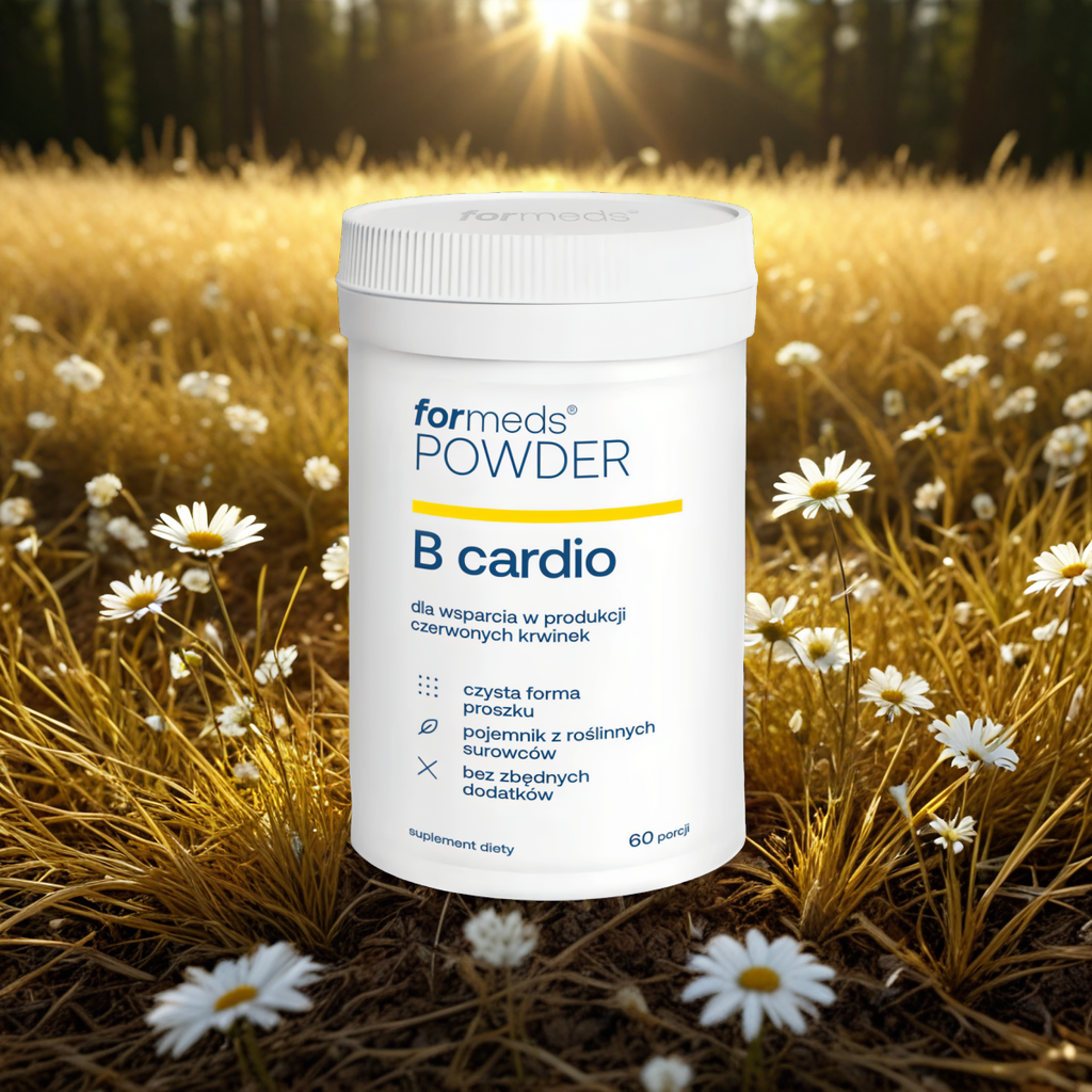 B cardio Powder Formeds - Wsparcie produkcji czerwonych krwinek - 60 porcji