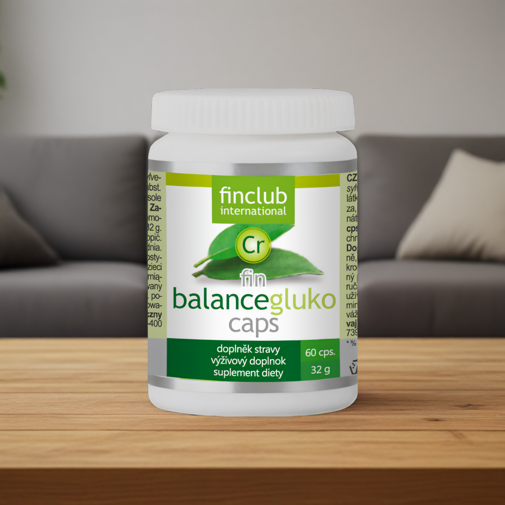 Balancegluko caps Finclub - Ekstrakt z Gymnema sylvestre  i chrom - 60 kapsułek