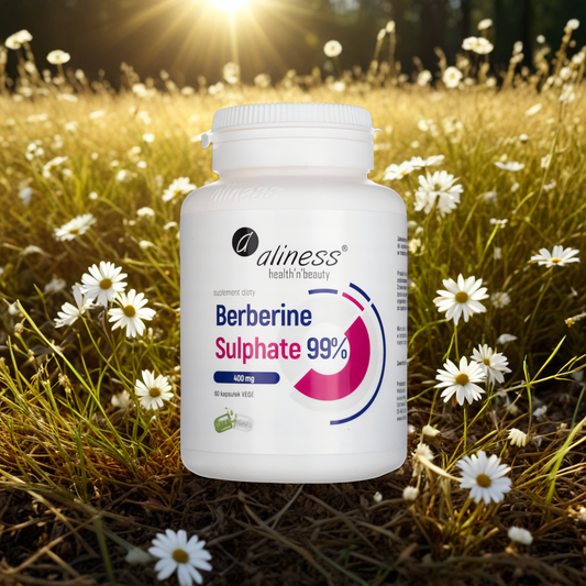 Berberine Sulphate Aliness - 99% berberyny 400mg - 60 kapsułek vege