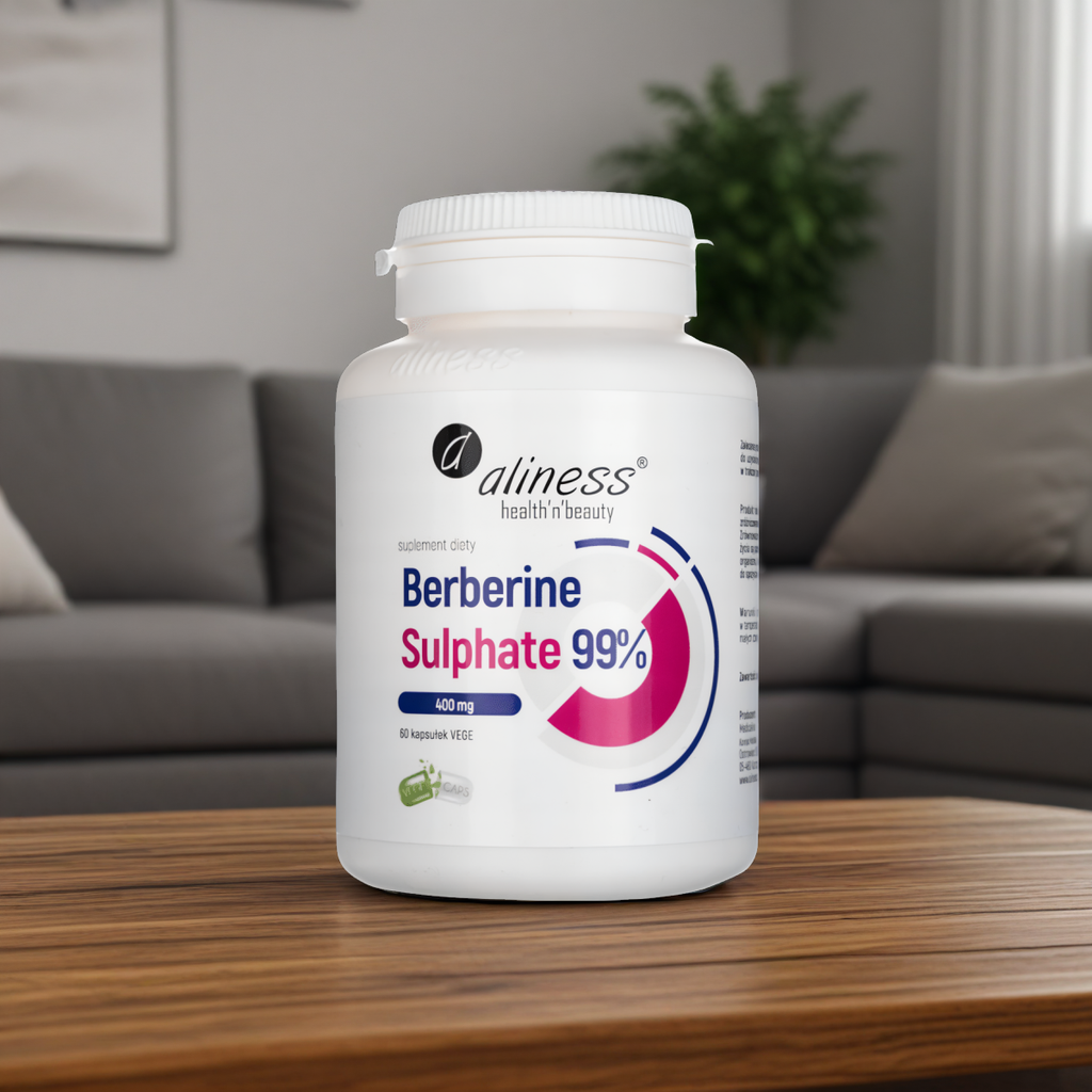 Berberine Sulphate Aliness - 99% berberyny 400mg - 60 kapsułek vege