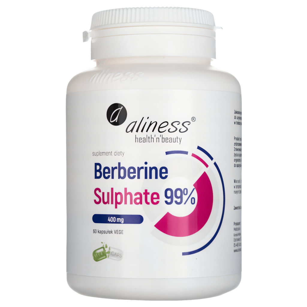 Berberine Sulphate Aliness - 99% berberyny 400mg - 60 kapsułek vege