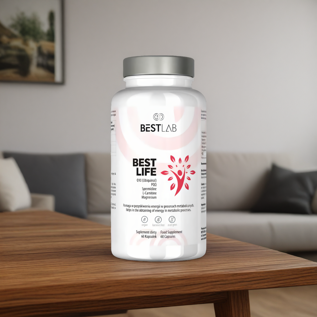 BestLife Best Lab - Podnosi poziom energii, wspiera pochłanianie wolnych rodników - 60 kapsułek