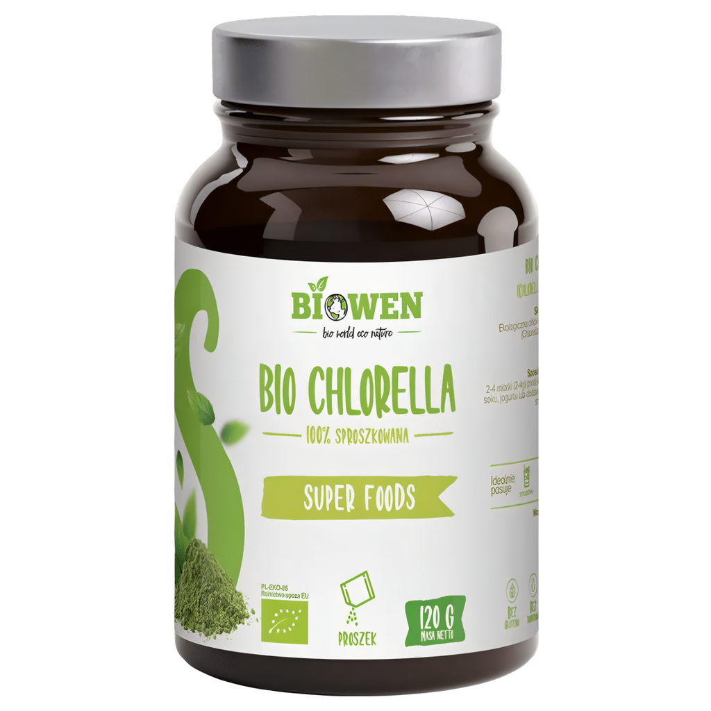 BIO chlorella Biowen - Naturalna alga - 120 g w proszku