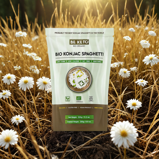 Bio Makaron Konjac Spaghetti BeKeto – Stworzony z organicznych składników – 320 g