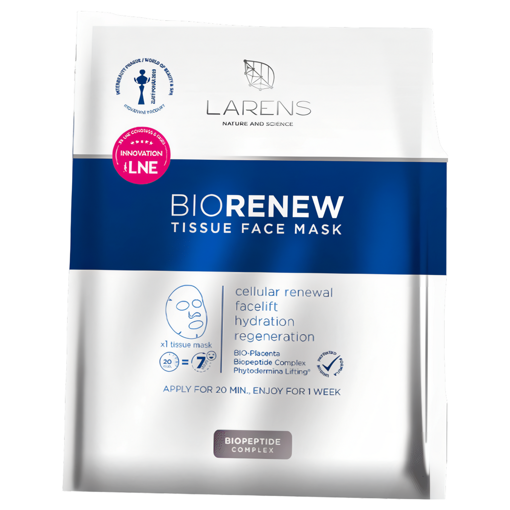 BIO Renew Tissue Face Mask LARENS WellU - 1 sztuka 