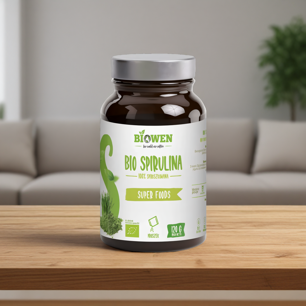 BIO spirulina Biowen - Wparcie podczas detoksu - 120g w proszku