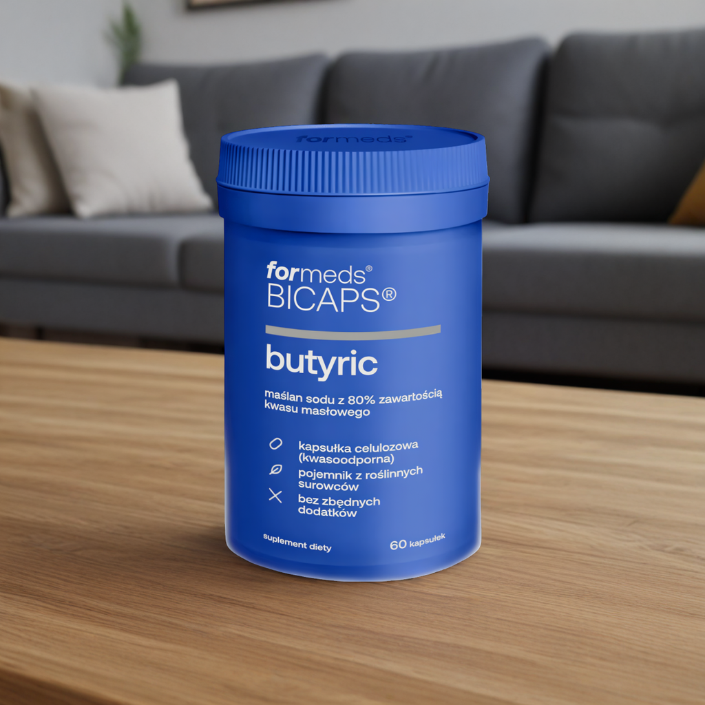 Butyric Formeds Bicaps - Maślan sodu z 80% zawartością kwasu masłowego - 60 kapsułek