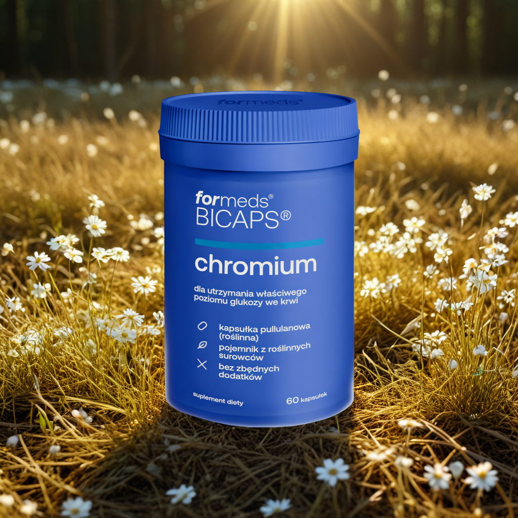 Chromium Formeds Bicaps - Dla utrzymania właściwego poziomu glukozy we krwi - 60 kapsułek