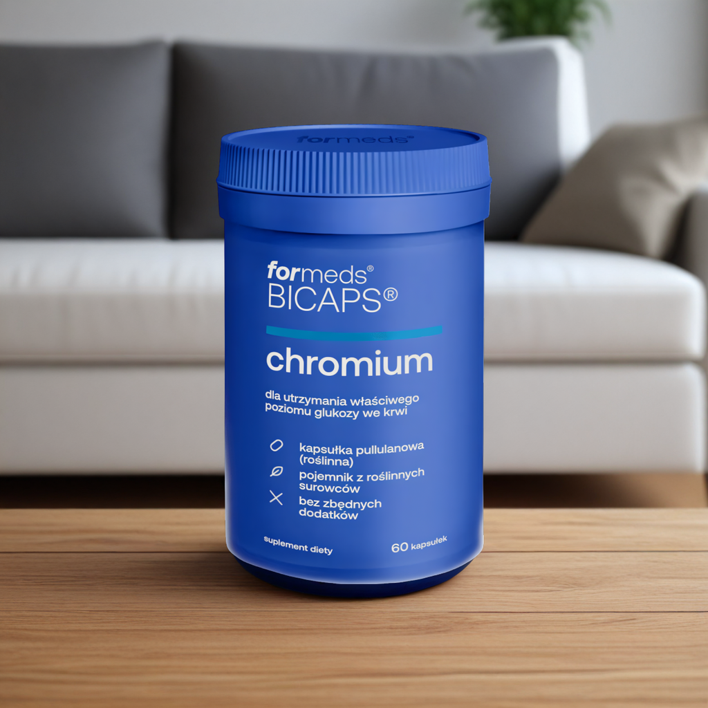 Chromium Formeds Bicaps - Dla utrzymania właściwego poziomu glukozy we krwi - 60 kapsułek