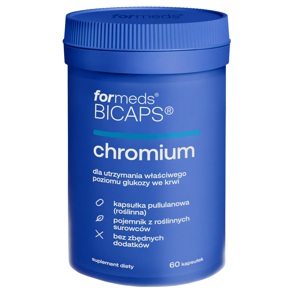 Chromium Formeds Bicaps - Dla utrzymania właściwego poziomu glukozy we krwi - 60 kapsułek
