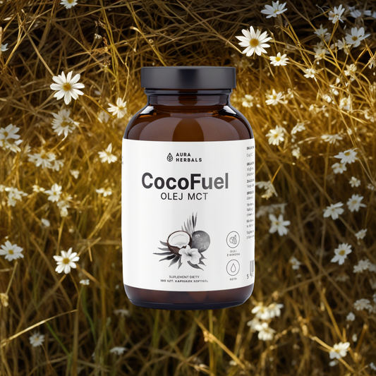 Coco Fuel Aura Herbals - Olej MCT 2000 mg - 100 kapsułek 