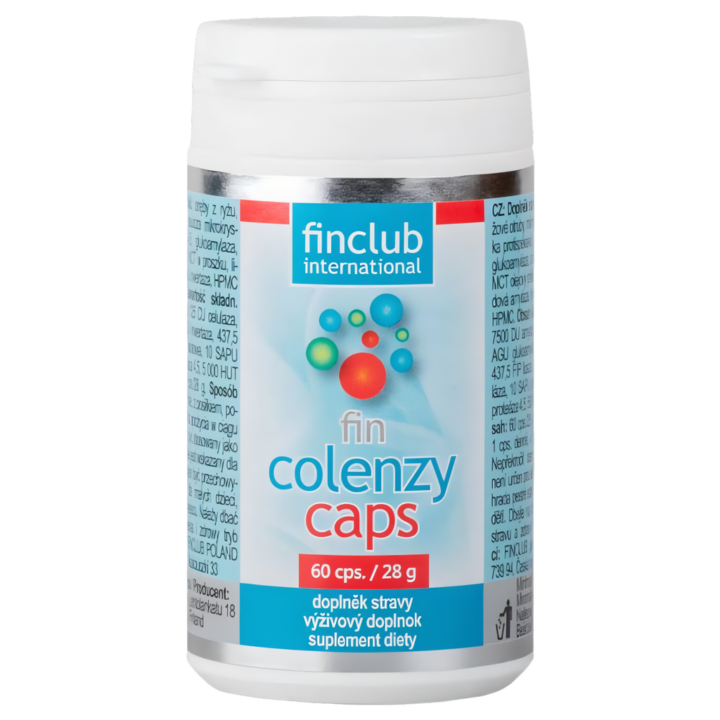 Colenzycaps Finclub - Enzymy trawienne - 60 kapsułek