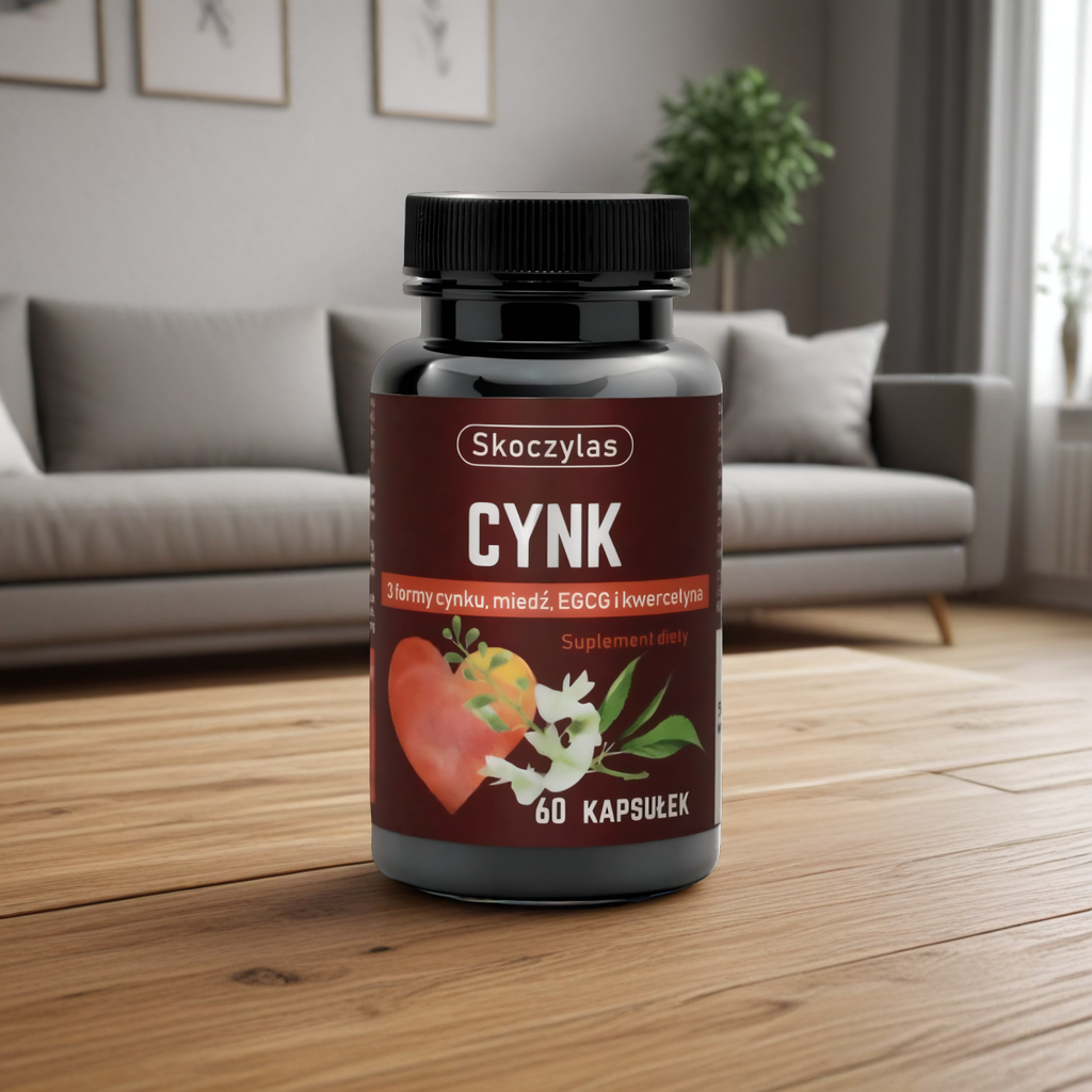 Cynk 3 formy, miedź, EGCG i kwercetyna Skoczylas - 60 kapsułek