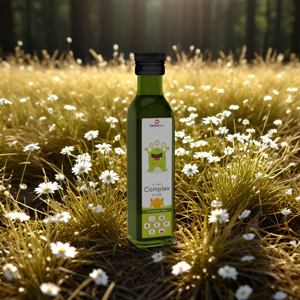 D3+K2MK7 Complex for Kids Sativa Life - Wsparcie zdrowia i rozwoju Twojego dziecka - 250 ml