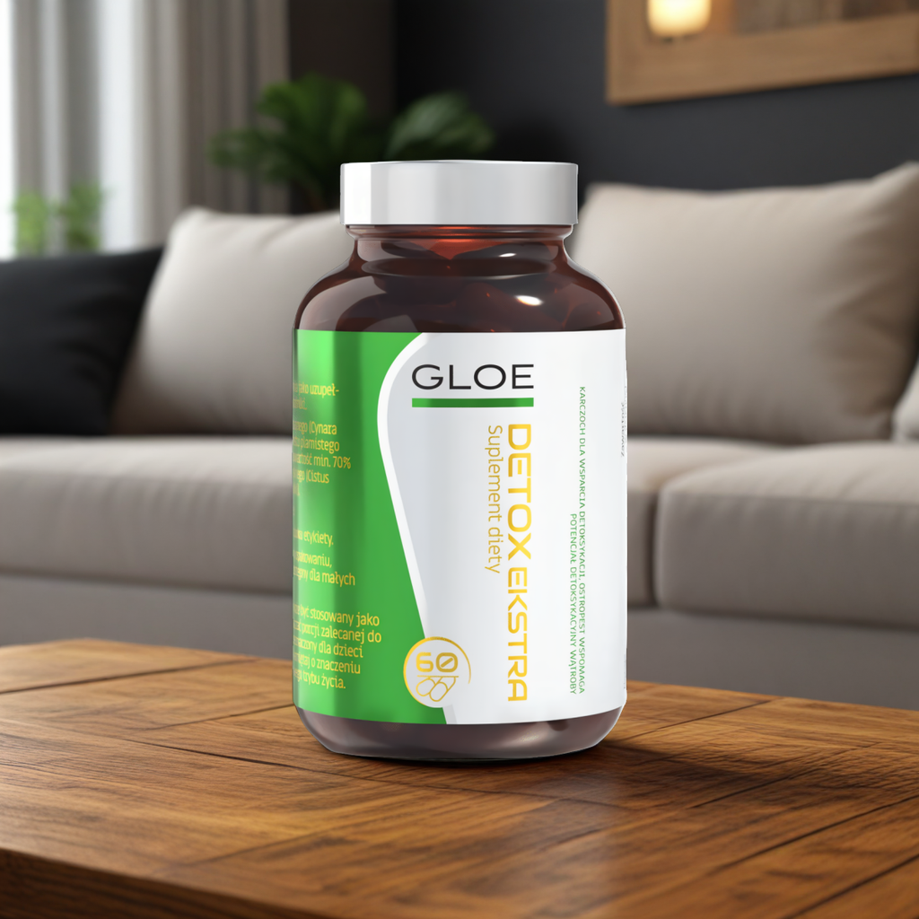 Detox ekstra Gloe - Wsparcie podczas oczyszczania organizmu - 60 kapsułek