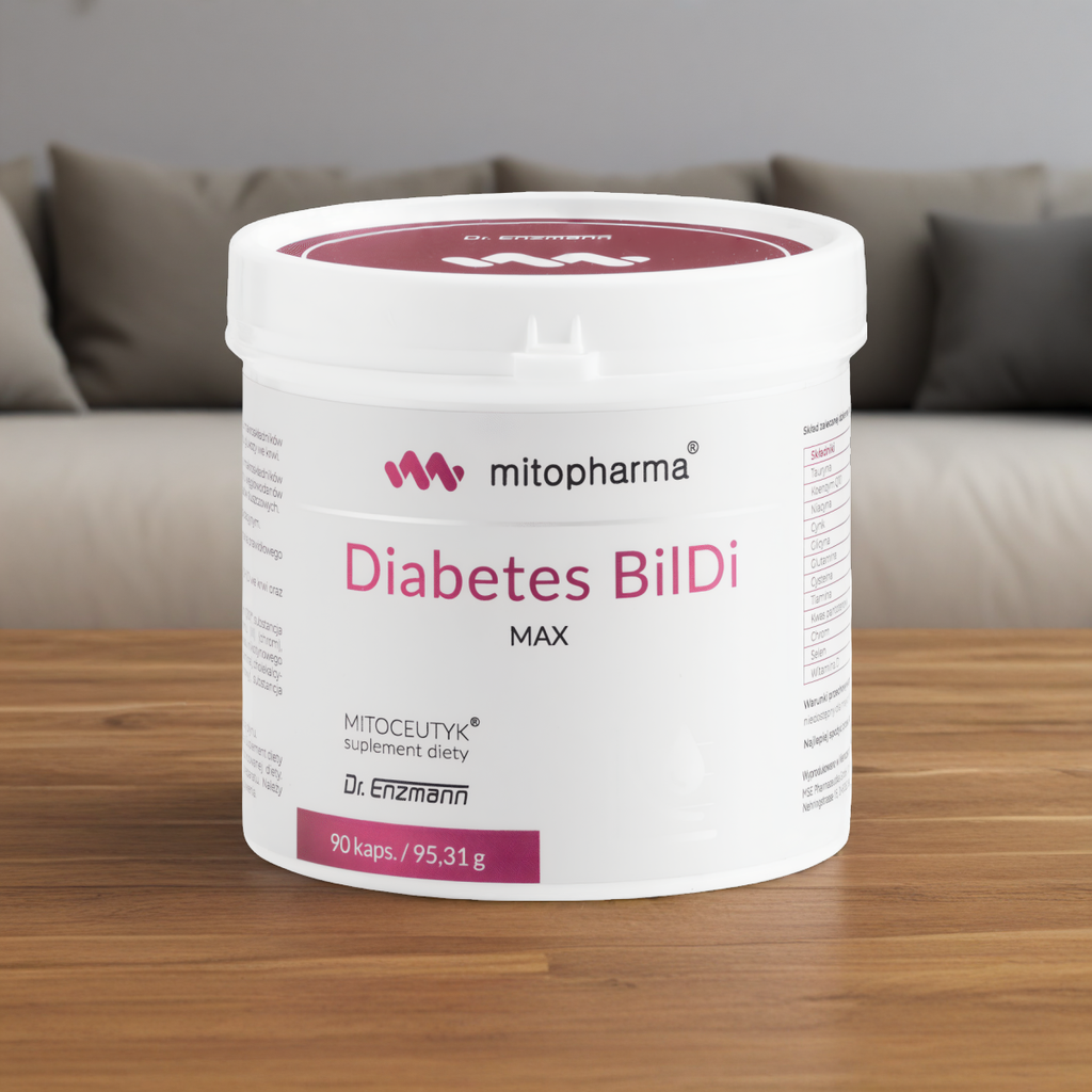 Diabetes BilDi Max MSE Mitopharma - Wsparcie dla osób z zaburzeniami gospodarki cukrowe - 90 kapsułek