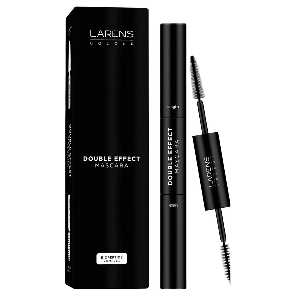 Double Effect Mascara Larens Colour WellU - Pielęgnacyjny tusz do rzęs - 2 x 5ml