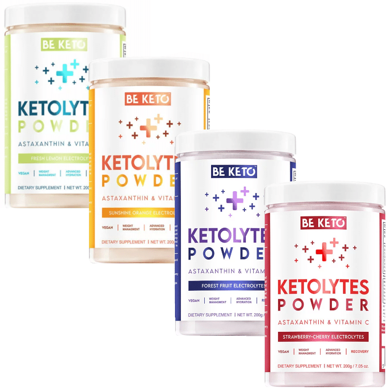 Elektrolity Ketolytes w proszku BeKeto - Różne smaki - 200 g (Smak: wisnia-truskawka)