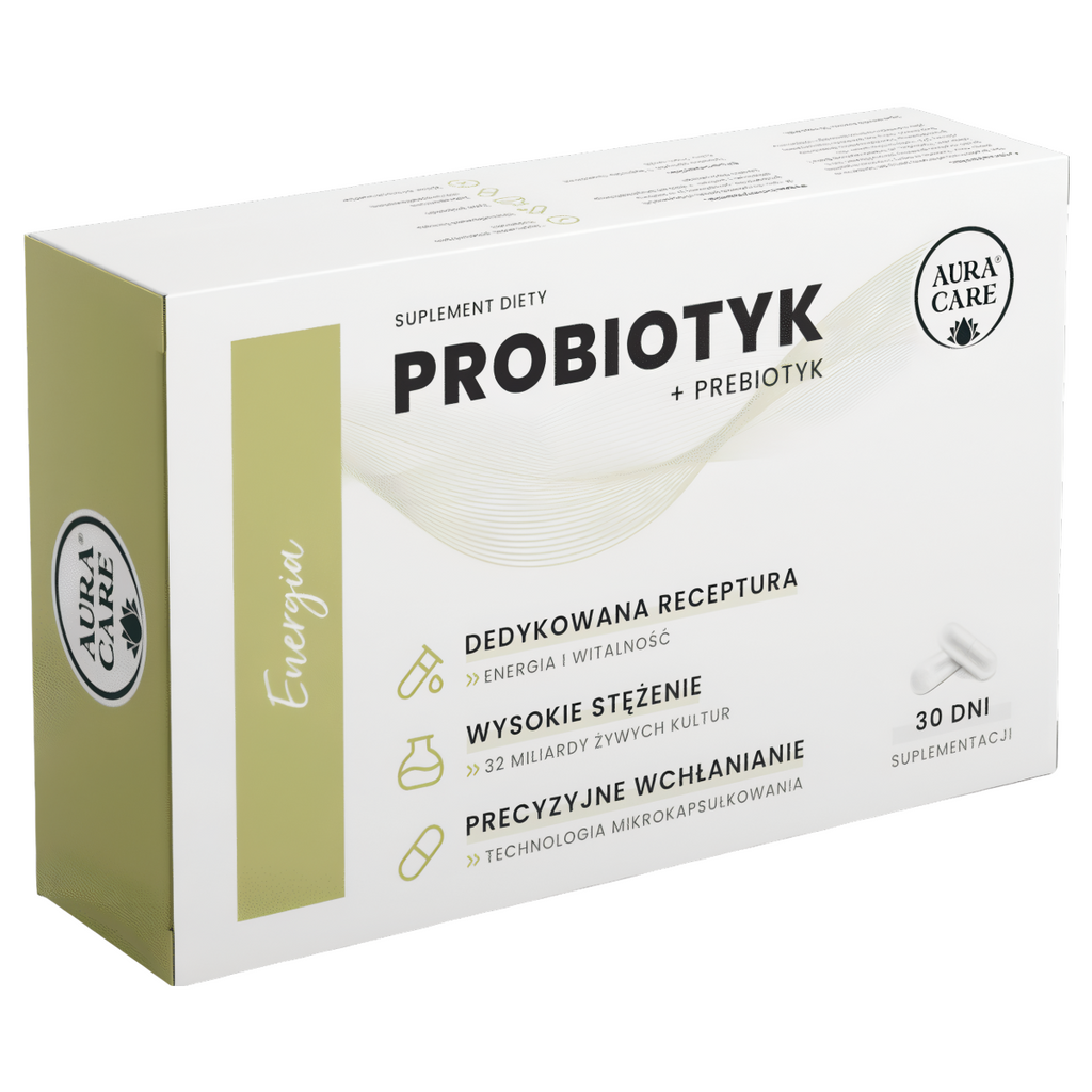 Energia AURA CARE - Probiotyk + prebiotyk - 30 kapsułek