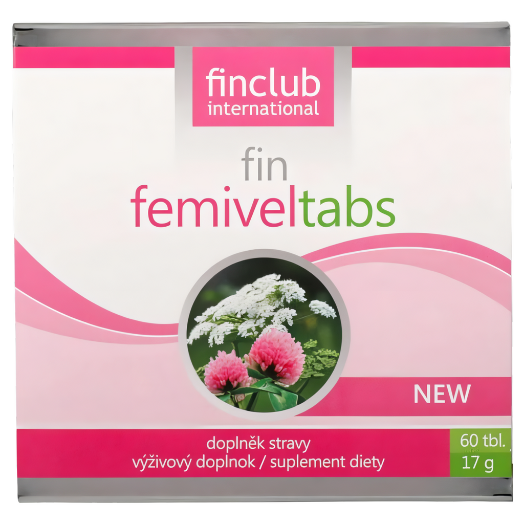 Femiveltabs Finclub - Naturalne wsparcie w okresie menopauzy - 60 tabletek