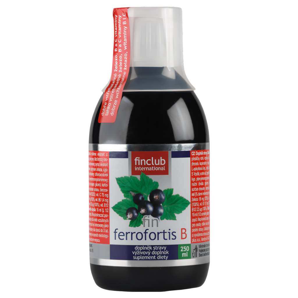 Ferrofortis B Finclub - Żelazo pochodzenia roślinnego - 250 ml