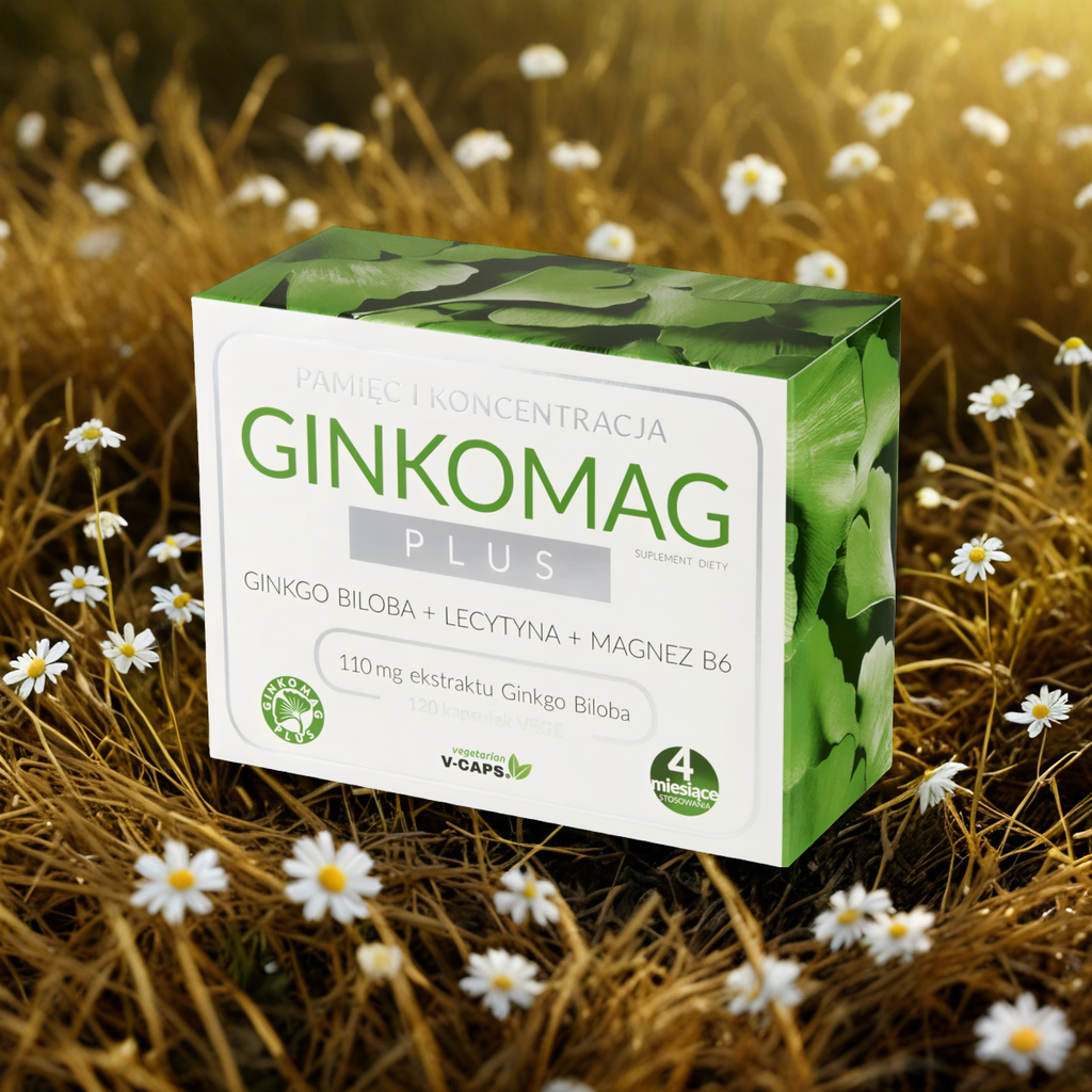 Ginkomag Plus Xenico Pharma - Wsparcie mózgu - 120 kapsułek