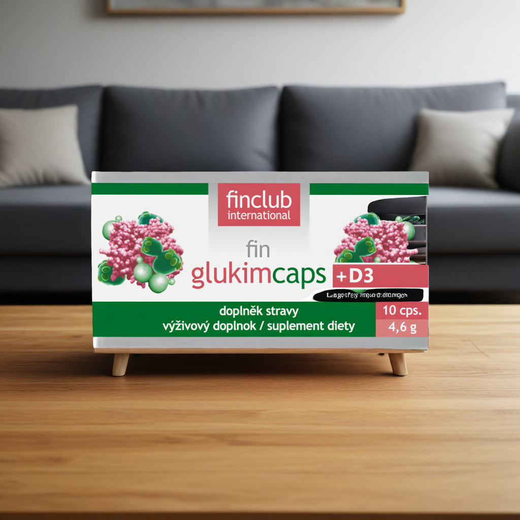 Glukimcaps+D3 Finclub - Beta-glukany i witamina D3 - 10 kapsułek