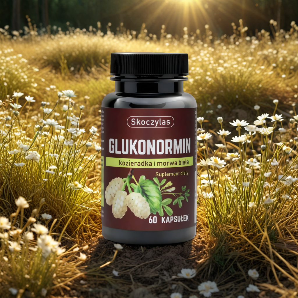 Glukonormin na Cholesterol i Cukier Skoczylas - 60 kapsułek