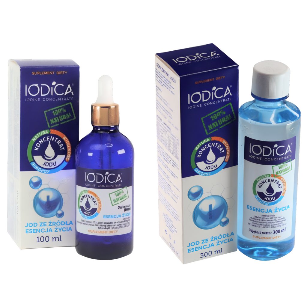 Iodica - Naturalny koncentrat jodu 100 ml lub 300 ml (Pojemnosc: 100-ml)