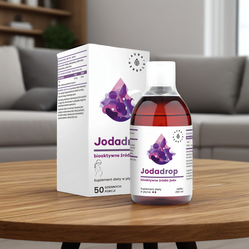 Jodadrop Aura Herbals - Bioaktywne źródło jodu - 250 ml płyn