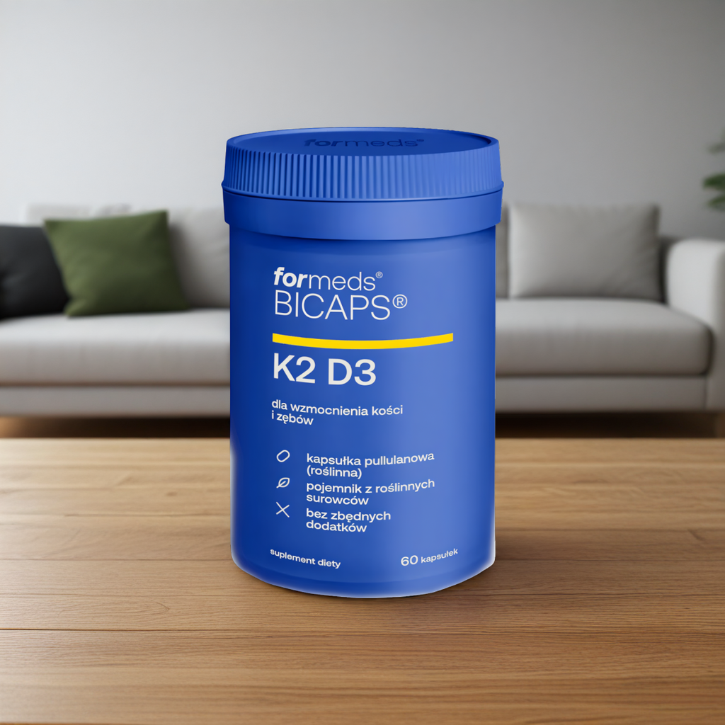 K2 D3 Witamina Formeds Bicaps - Dla wzmocnienia kości i zembów - 60 kapsułek