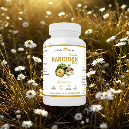 Karczoch ekstrakt 600 mg - Wspomaga układ pokarmowy i wątrobę Alto Pharma - 120 kapsułek