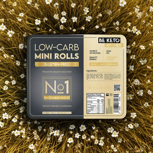 Keto Bułeczki Bezglutenowe BeKeto - Naturalne i niesamowicie smaczne - 100 g