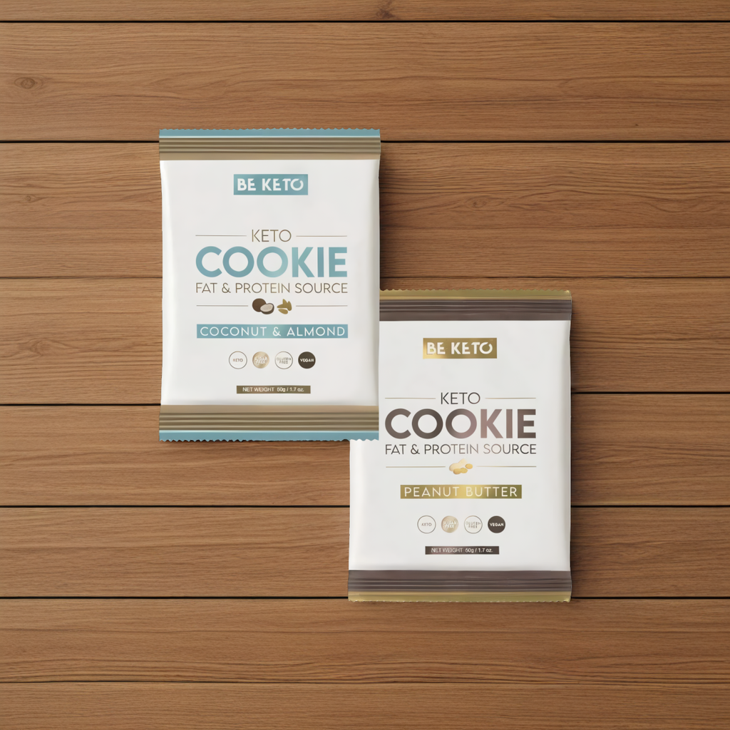 Keto Ciastko BeKeto - Przekąska proteinowa z niską zawartością węglowodanów - Różne smaki 50 g (Smak: kokos-migdal)