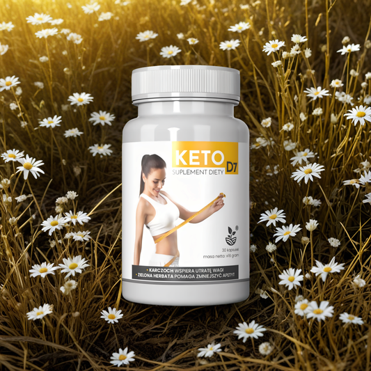 Keto D7 - Wspomaga kontrolę wagi, wspiera spalanie tłuszczów - 30 kapsułek