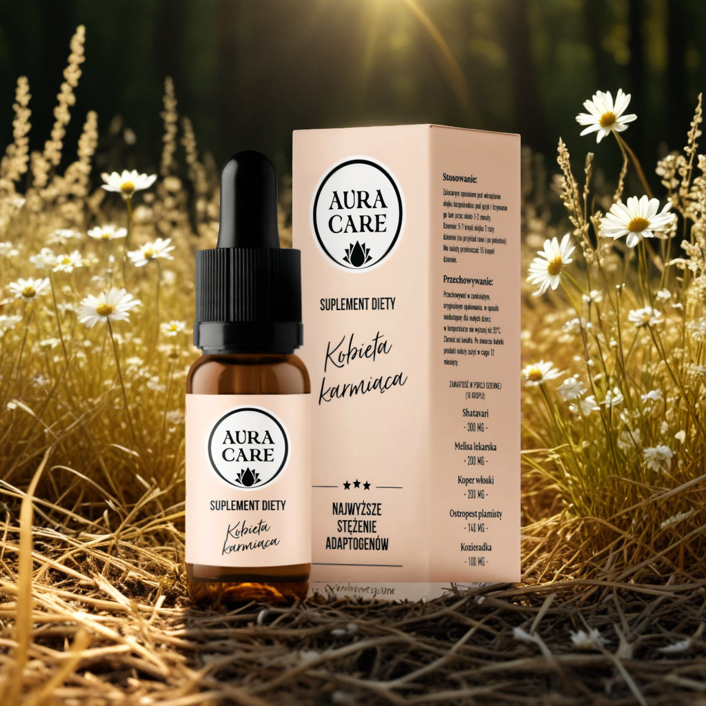 Kobieta karmiąca Aura care - Wsparcie dla mam karmiących piersią - 10 ml