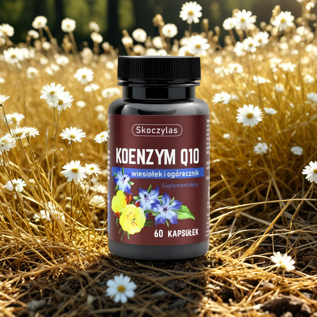 Koenzym Q10 wiesiołek i ogórecznik Skoczylas - 60 kapsułek