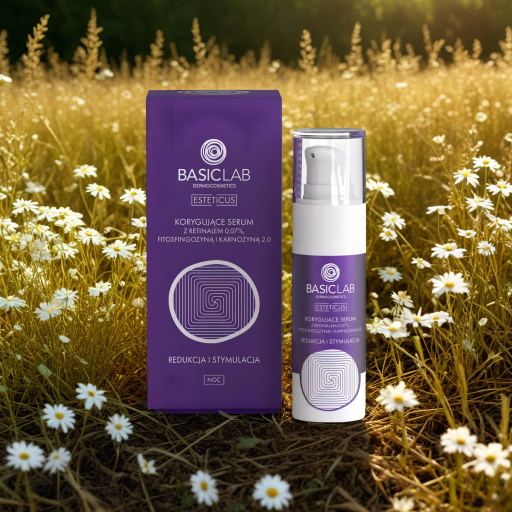 Korygujące serum BASICLAB - Kompleksowa Regeneracja i Ochrona Skóry - 30 ml