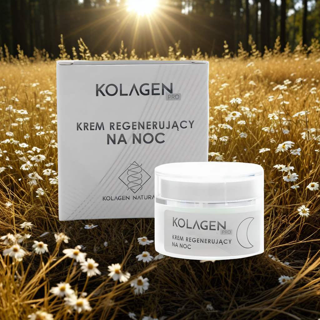 Krem regenerujący do twarzy na noc Kolagen PRO - 50 ml